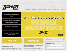 Tablet Screenshot of dur-a-lift.com